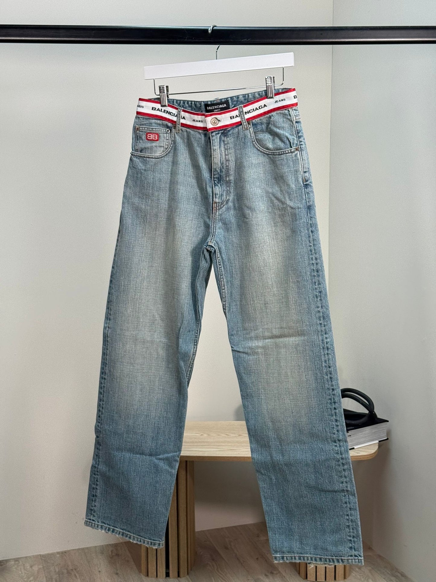Balenciaga Unifit Wideleg Denim Jeans - XS