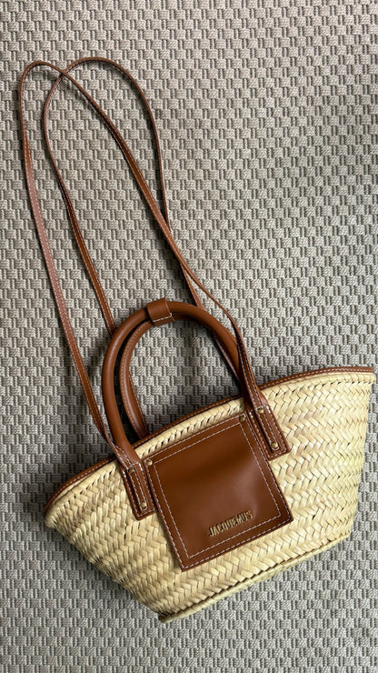 Jacquemus Le Panier Soli Logo Detailed Tote Bag