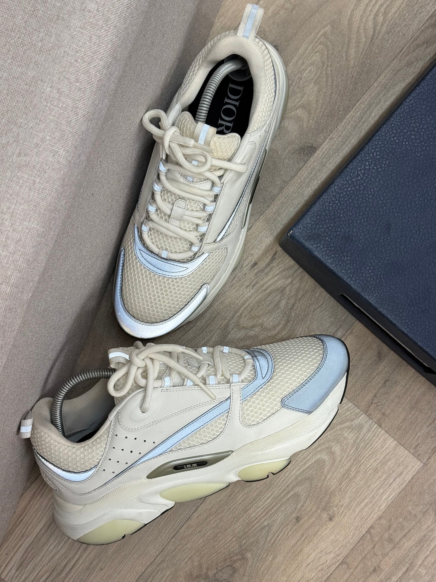 DIOR White B22 Trainers- UK 10
