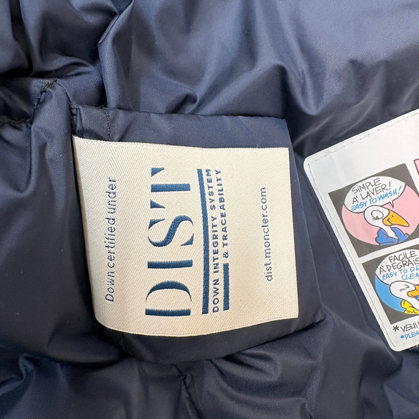 Moncler Navy Puffer Coat – 12Y