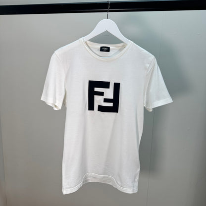 Fendi White Black FF T-Shirt – Small