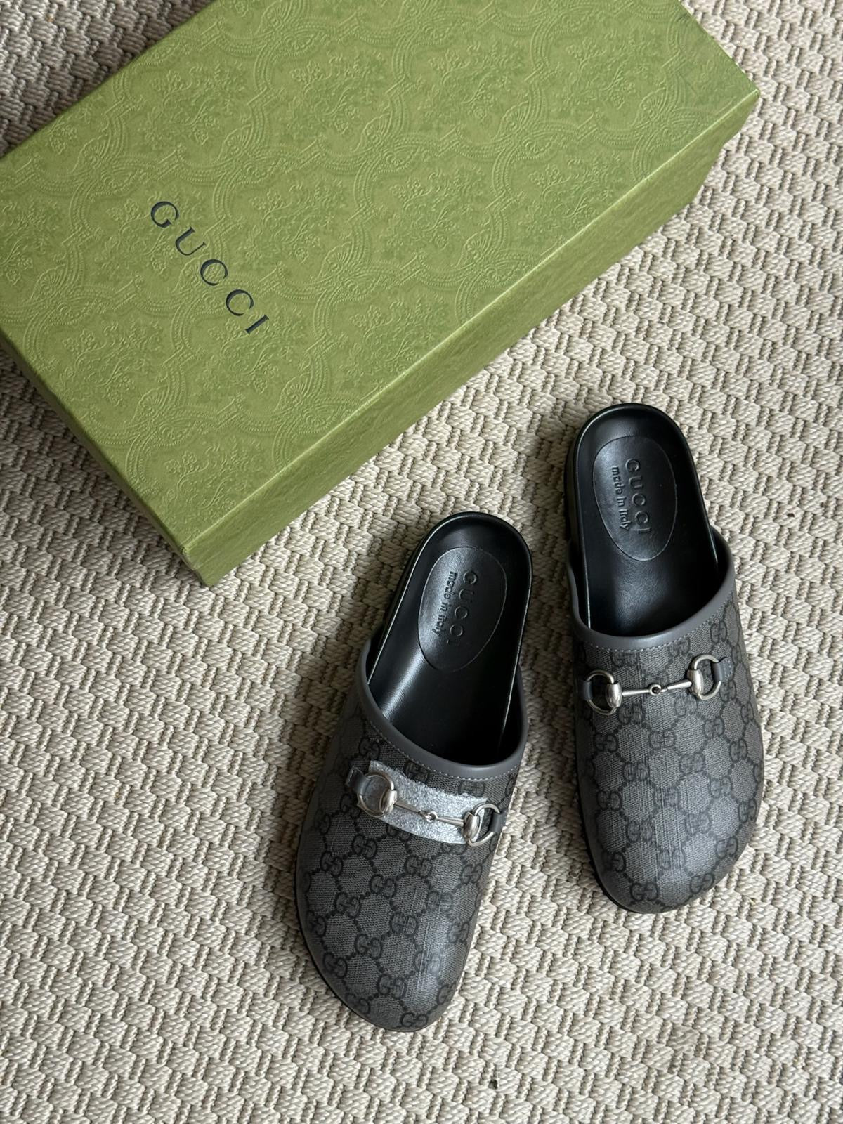 Gucci GG horsebite slider mule - Brand New UK 6.5