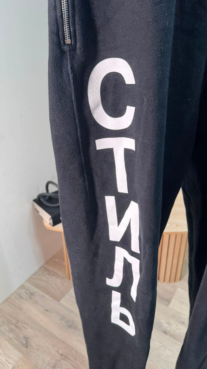 Heron Preston Black CTNNB Logo Tracksuit Pants – Small