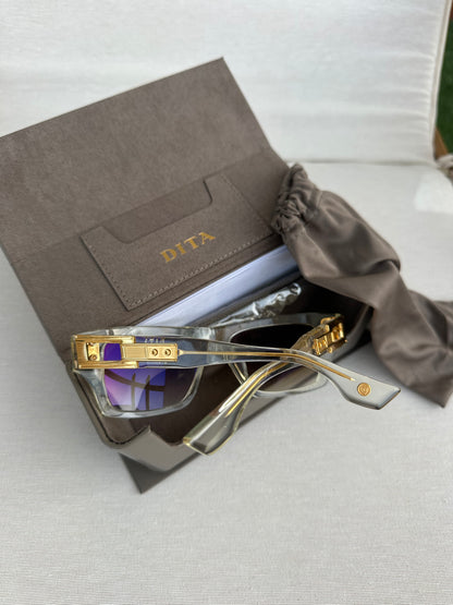 DITA Grandmaster- Seven Rectangular-Frame Acetate Sunglasses