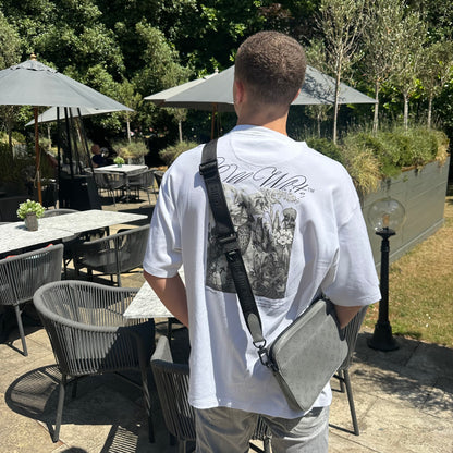 Off-White White T-Shirt Botanical Back Print – Large