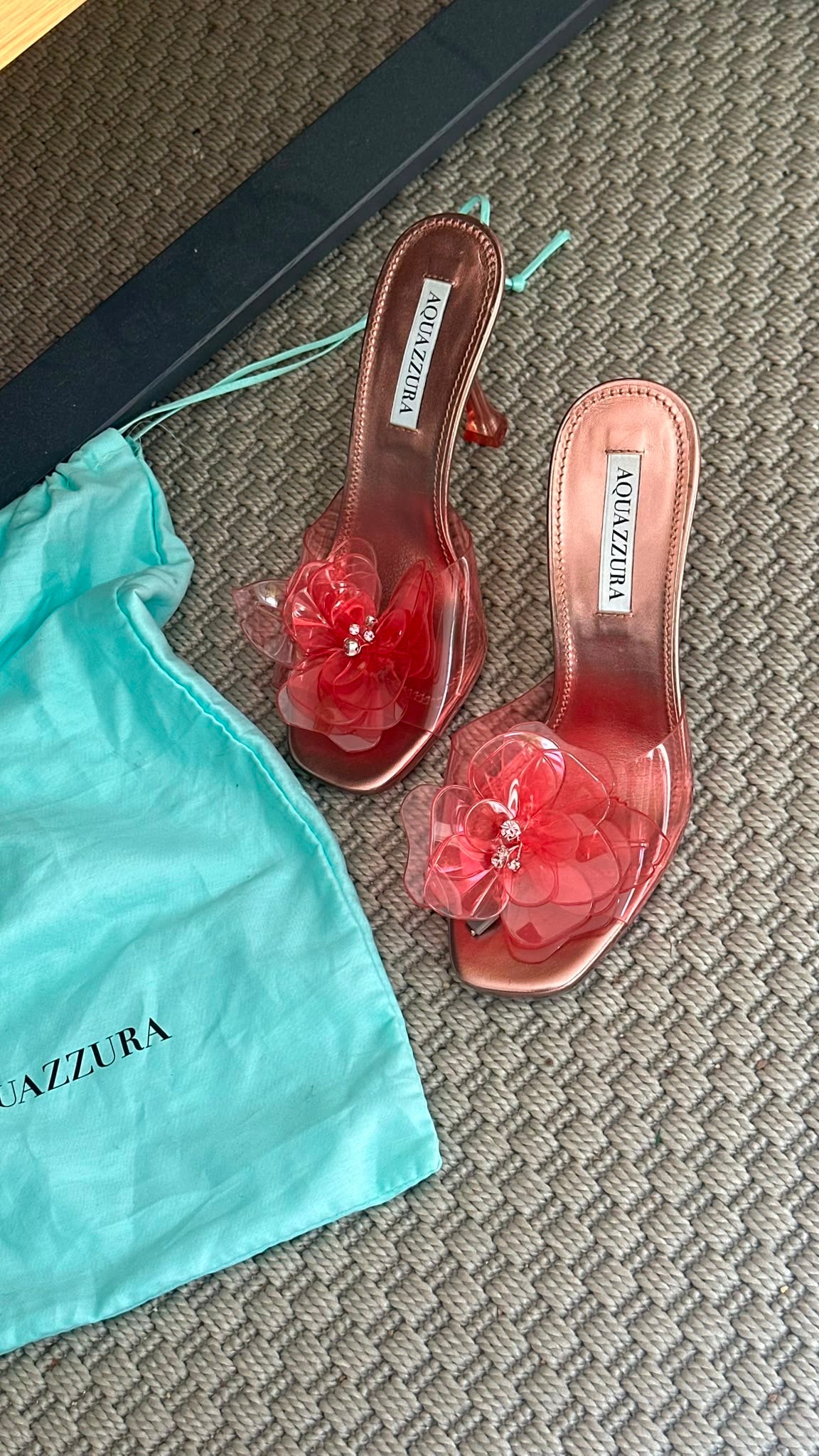 Aquazzura Zsa Zsa Clear Mule Heels – EU 36 / UK 3