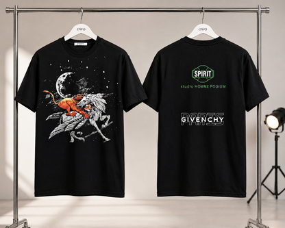 Givenchy Men's black studio home podium logo T-shirt - XL