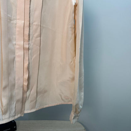 Kids Chloé Coral Logo Silk Frill Collar Shirt – New In Tags Age 12