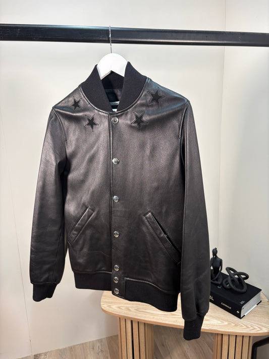 Givenchy Black Leather Jacket – UK46