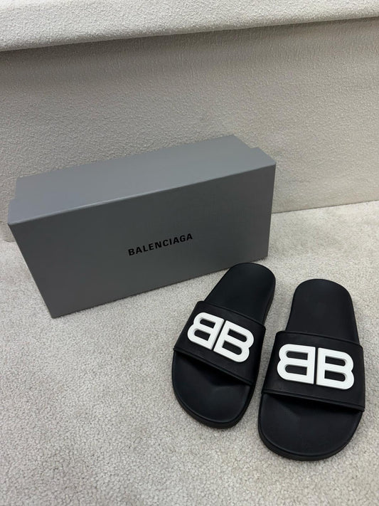 Balenciaga Black BB Slider New In Box - UK 3