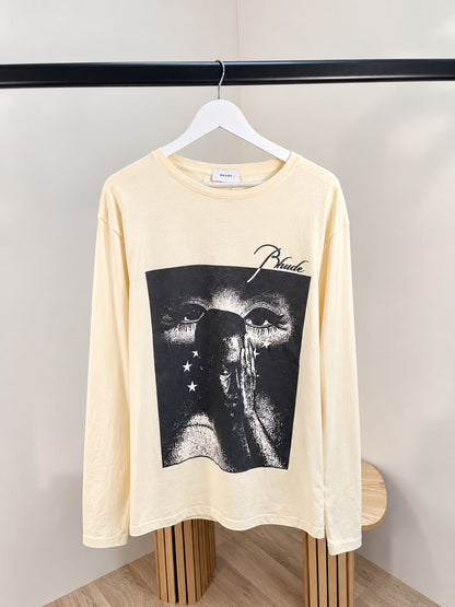 Rhude Nude & Black Longsleeve top - Medium