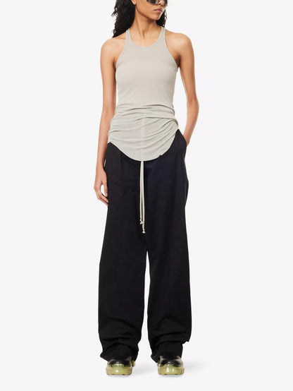 Rick Owens Sage Ribbed cotton tank top - New In Tags IT 40-M