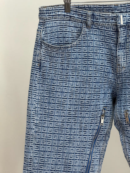 Givenchy Blue 4g print jeans-34