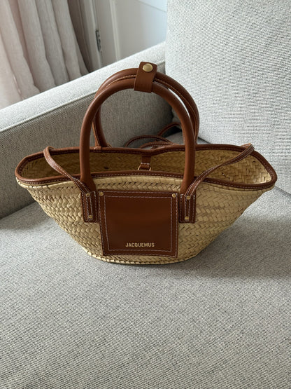 Jacquemus Le Panier Soli Logo Detailed Tote Bag