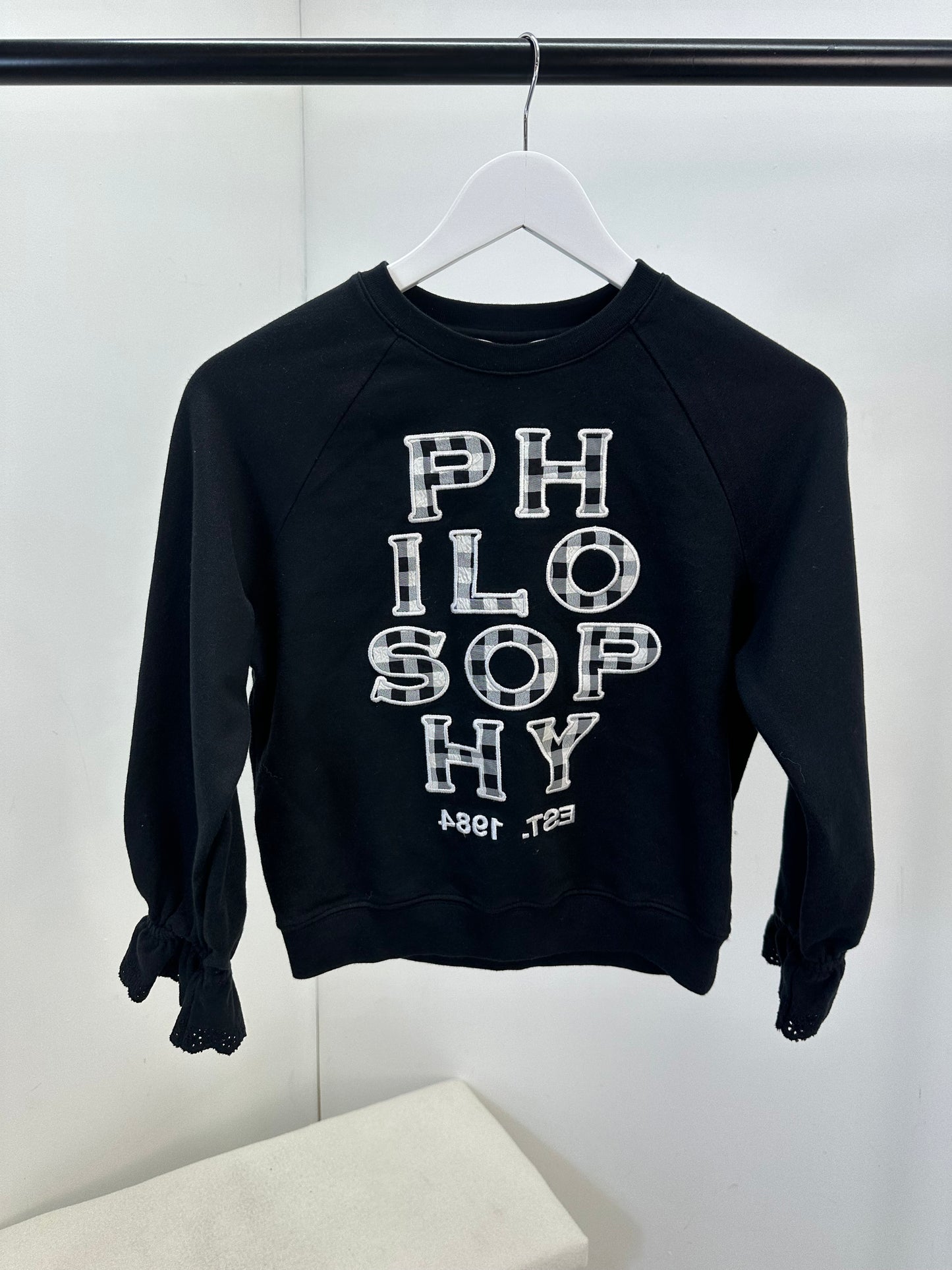 Kids Philosophy Black And White Check Shirt, Skirt & Jumper Set - Age 10