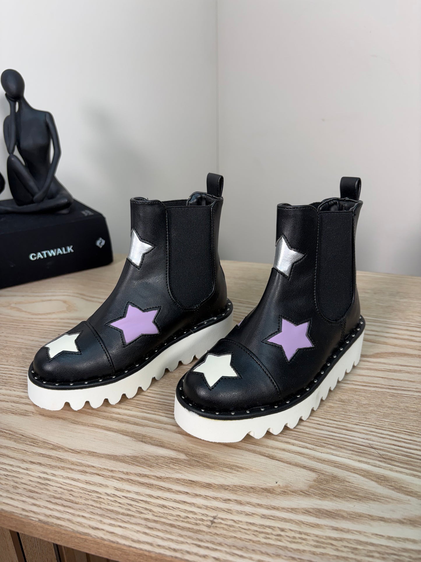 Kids Stella McCartney Black White Star Boots – Brand New EU 25 / UK 8 Kids