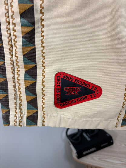 Cactus Jack/Travis Scott  92CC cream tape star shorts - XL