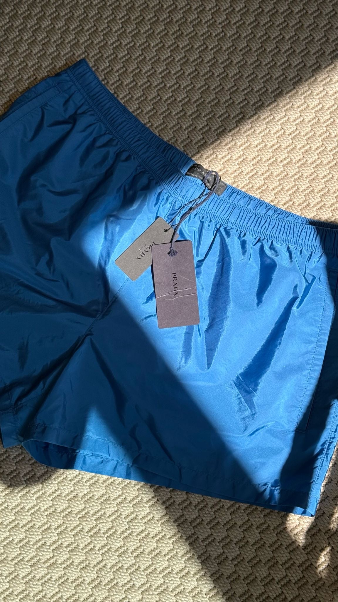 Prada Blue Swimshorts - 48/M In Tags