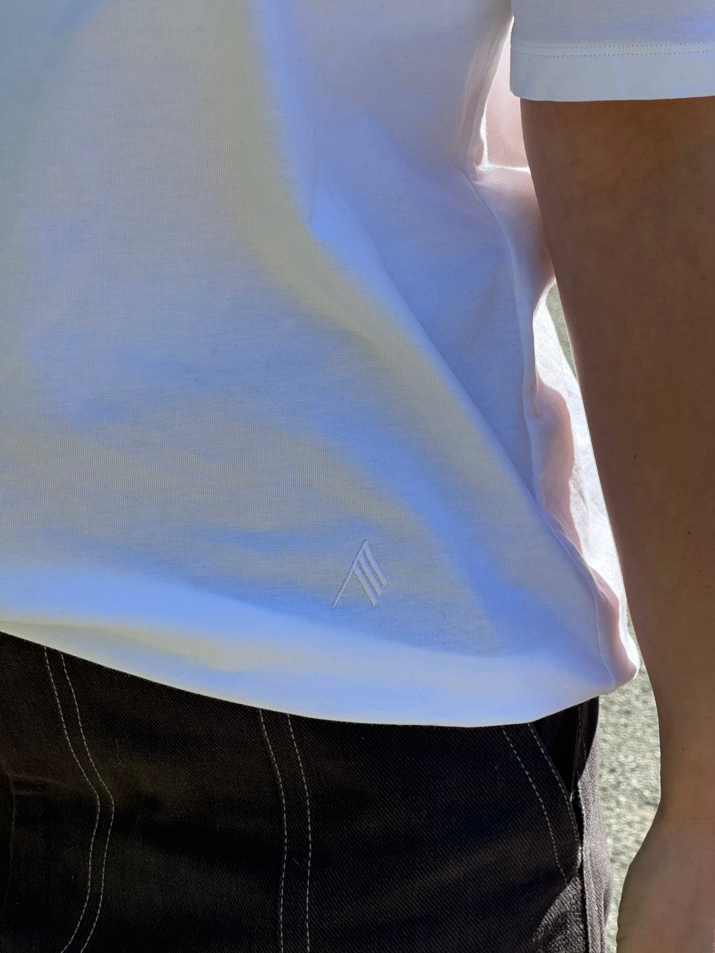 The Attico White Join Us Upstairs Plain T-shirt - IT 38/S-M