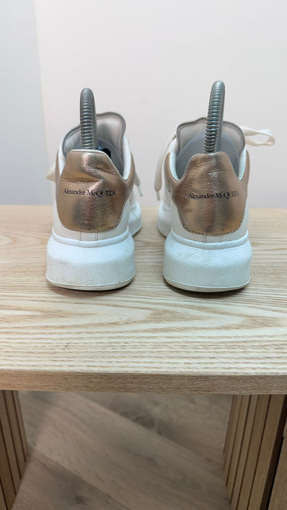 Alexander McQueen White Rose Gold Trainers – EU 37.5 / UK 4.5