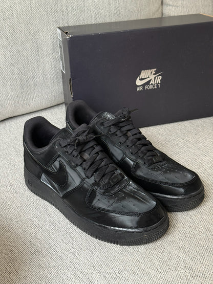 Nike Air Force 1 '07 Luxe Trainers in Black Leather - UK 7.5