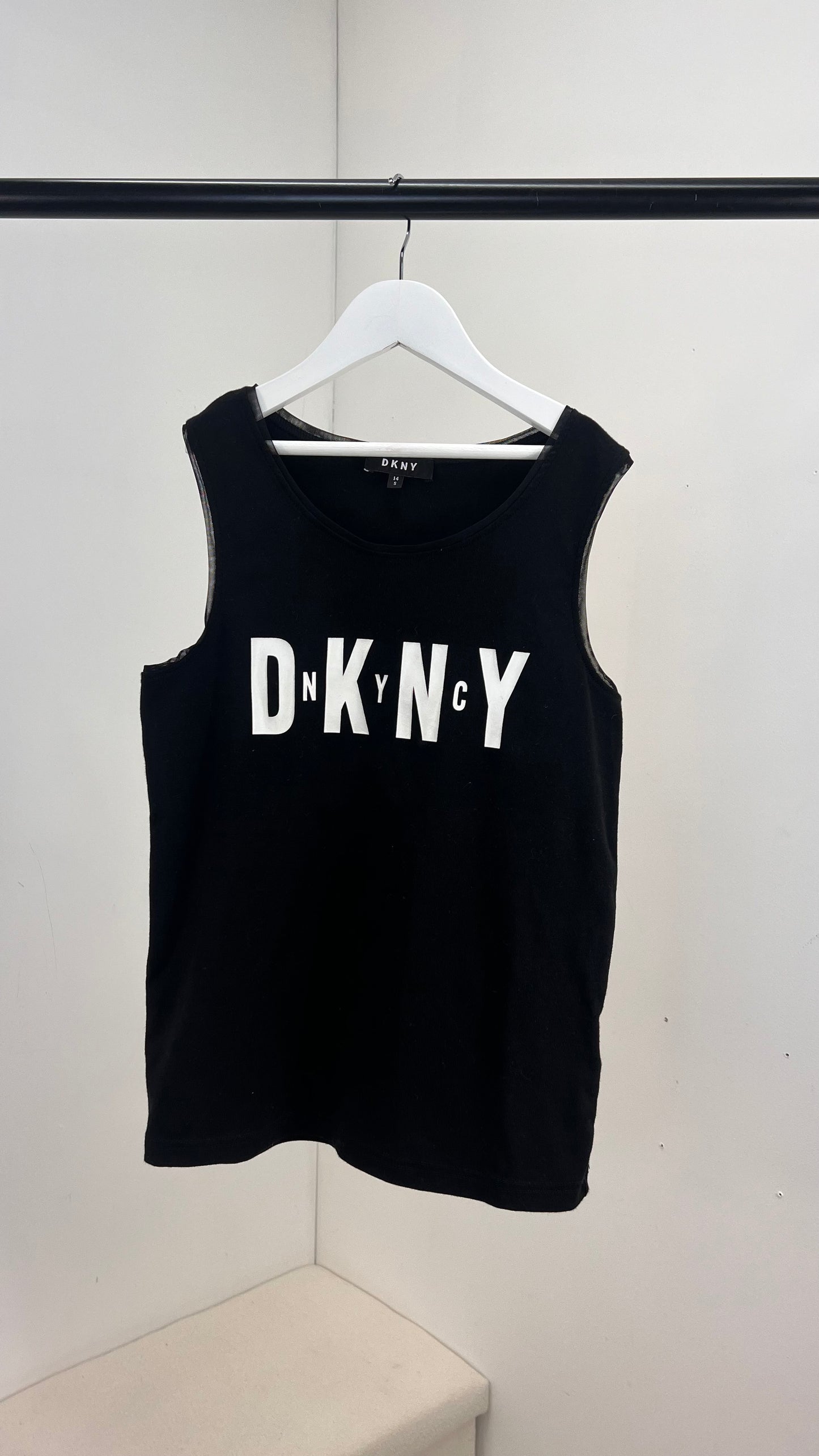 Kids DKNY Black Logo Vest (Age 14)