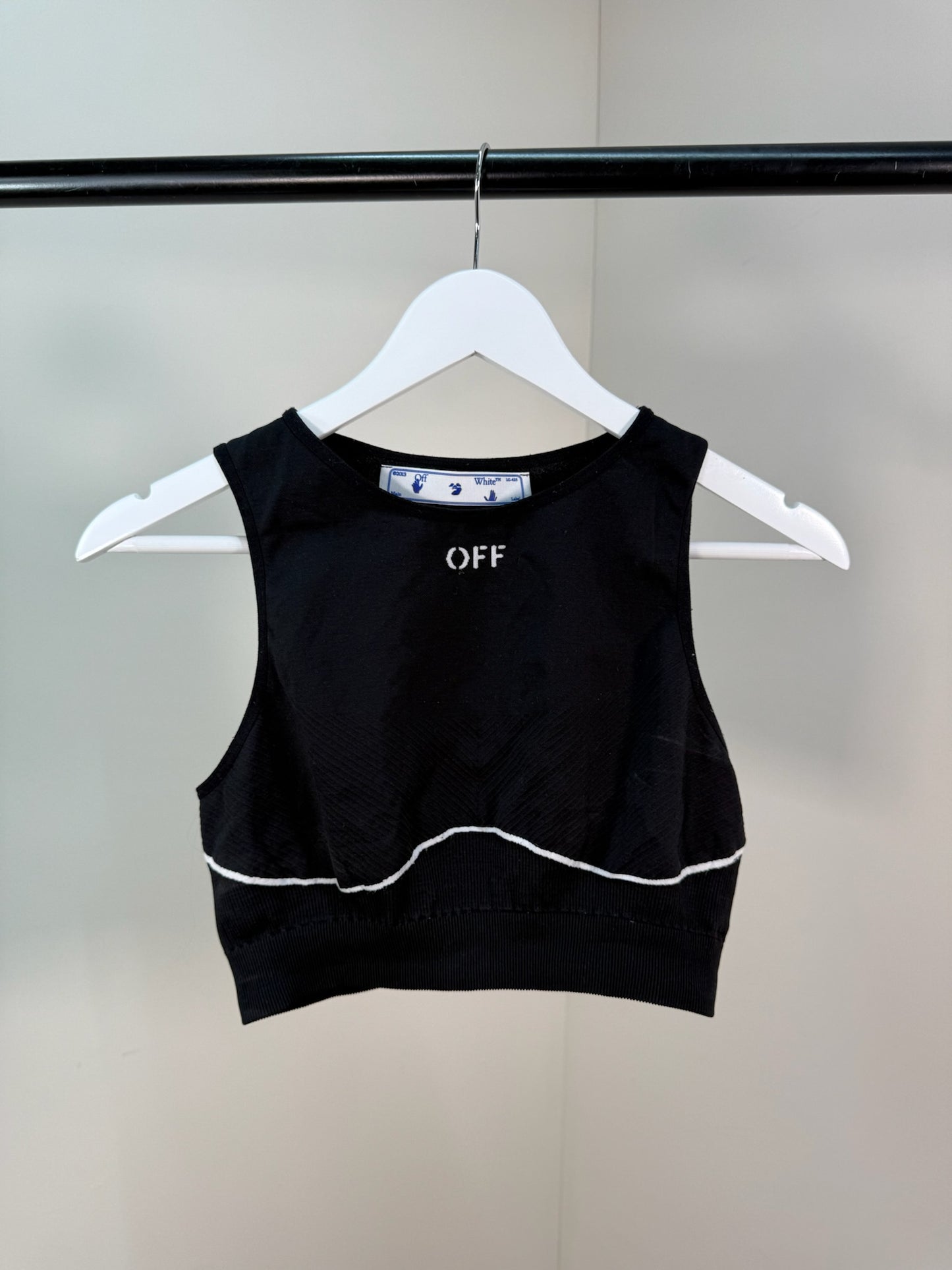Off-White Black Gym Set leggings And CropActive Set - L/XL FIT UK 10