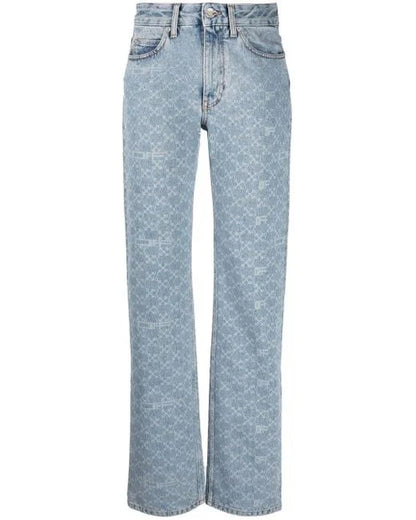Off-White Denim Monogram Straight Jeans – W27