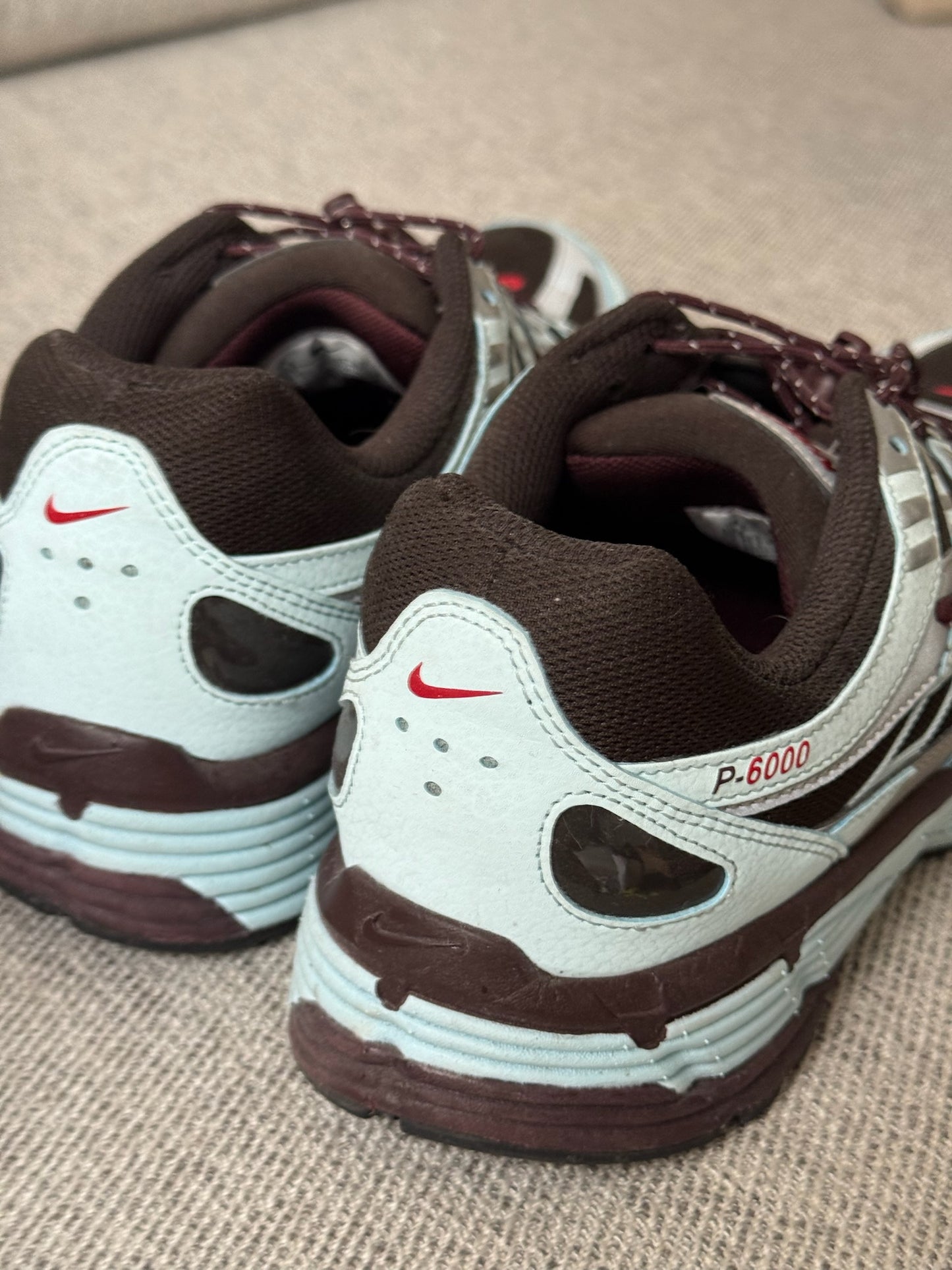 Nike P-6000 Glacier Blue / Burgundy Crush / Velvet Brown Trainers