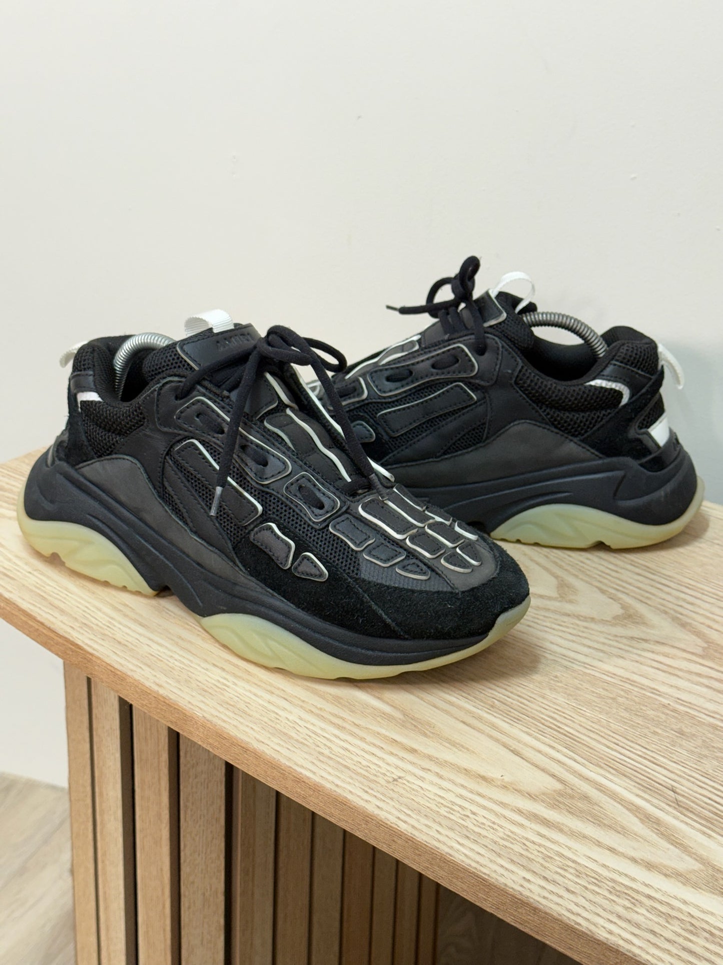 Amiri Black Bone Runner Trainers - Uk 9