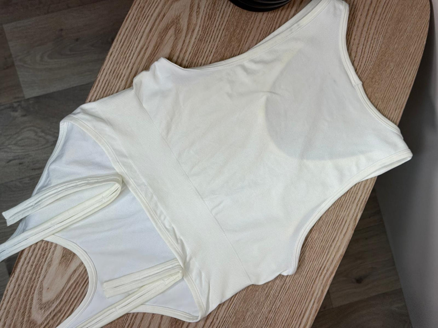 Helmut Lang White Tie Top - M/L