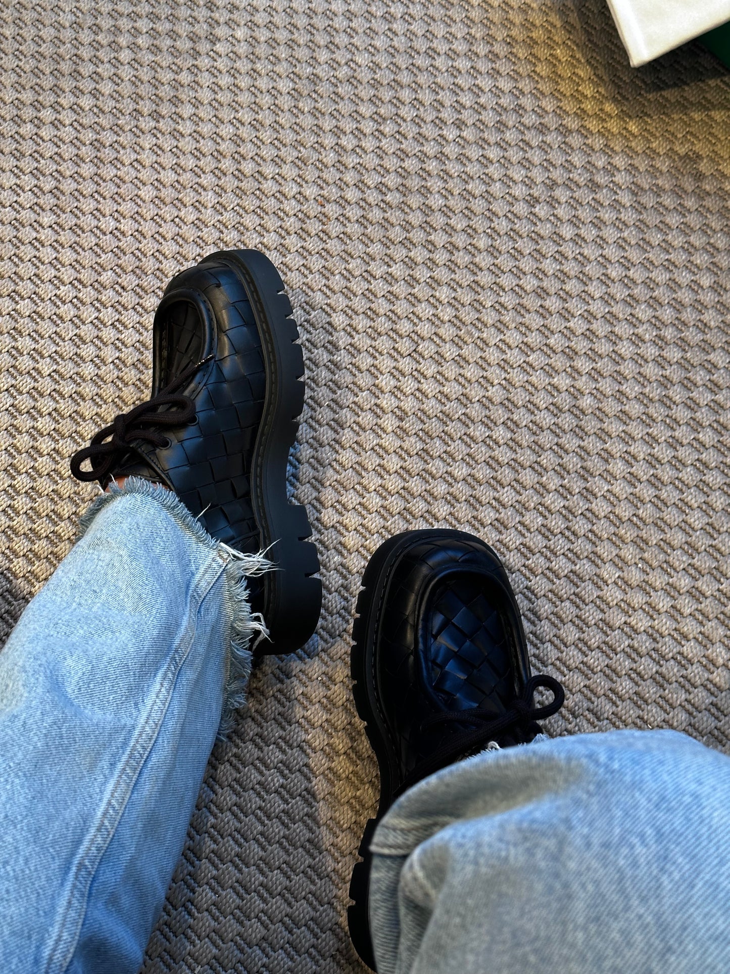 Bottega Veneta Intrecciato Leather Derby Shoes - 38/UK5