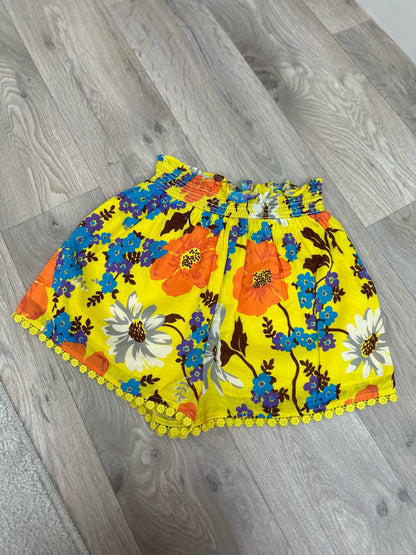 Kids Zimmermann Yellow Flower Shorts-Age 6