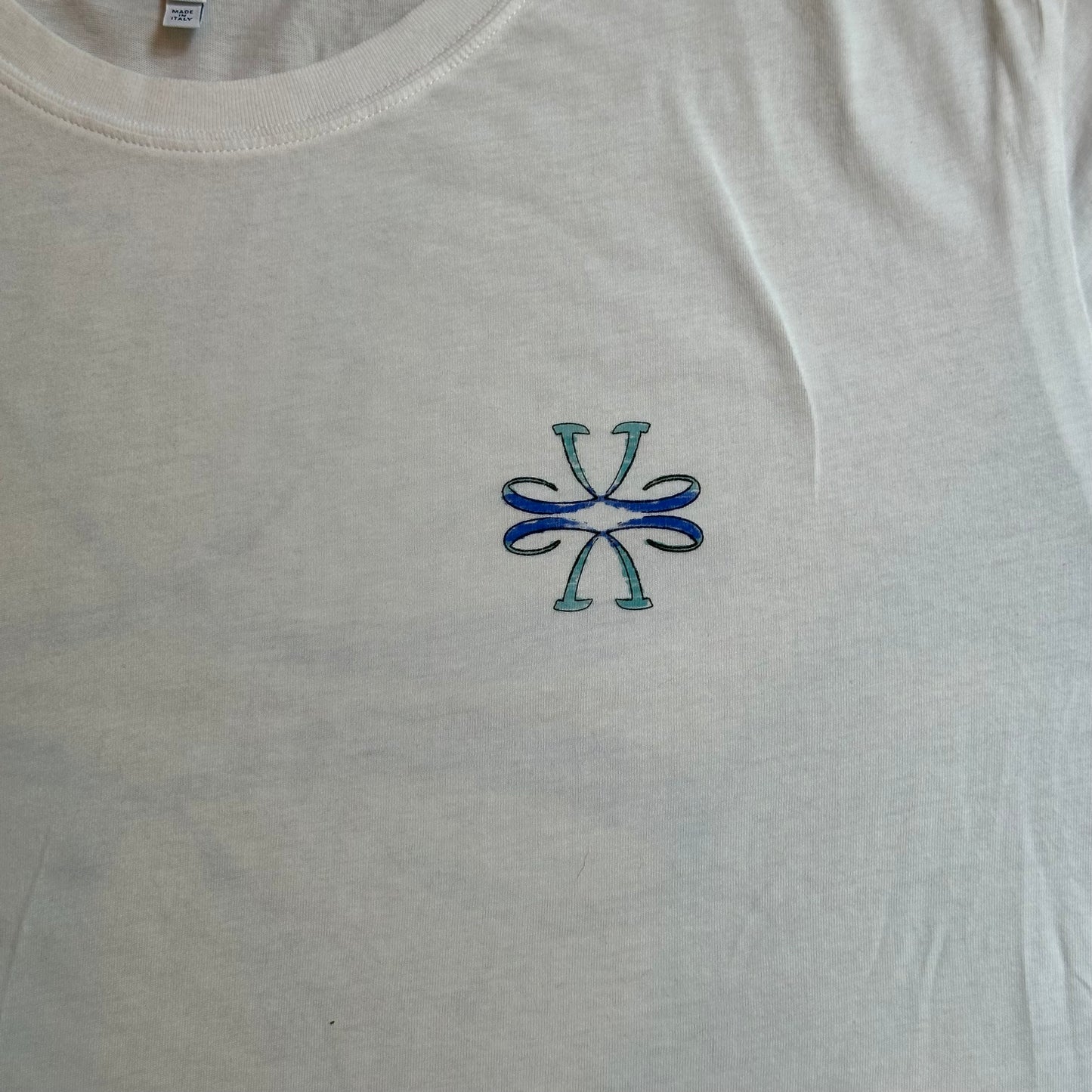 Jacob Cohën Men's white and blue logo T-shirt - XXL