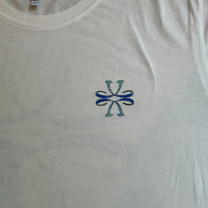 Jacob Cohën Men's white and blue logo T-shirt - XXL