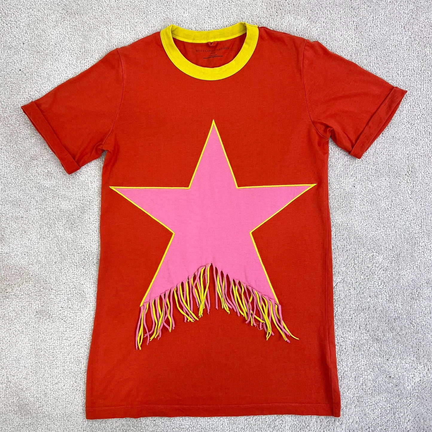 Kids Stella McCartney Orange Star Pink T-Shirt (Age 8)