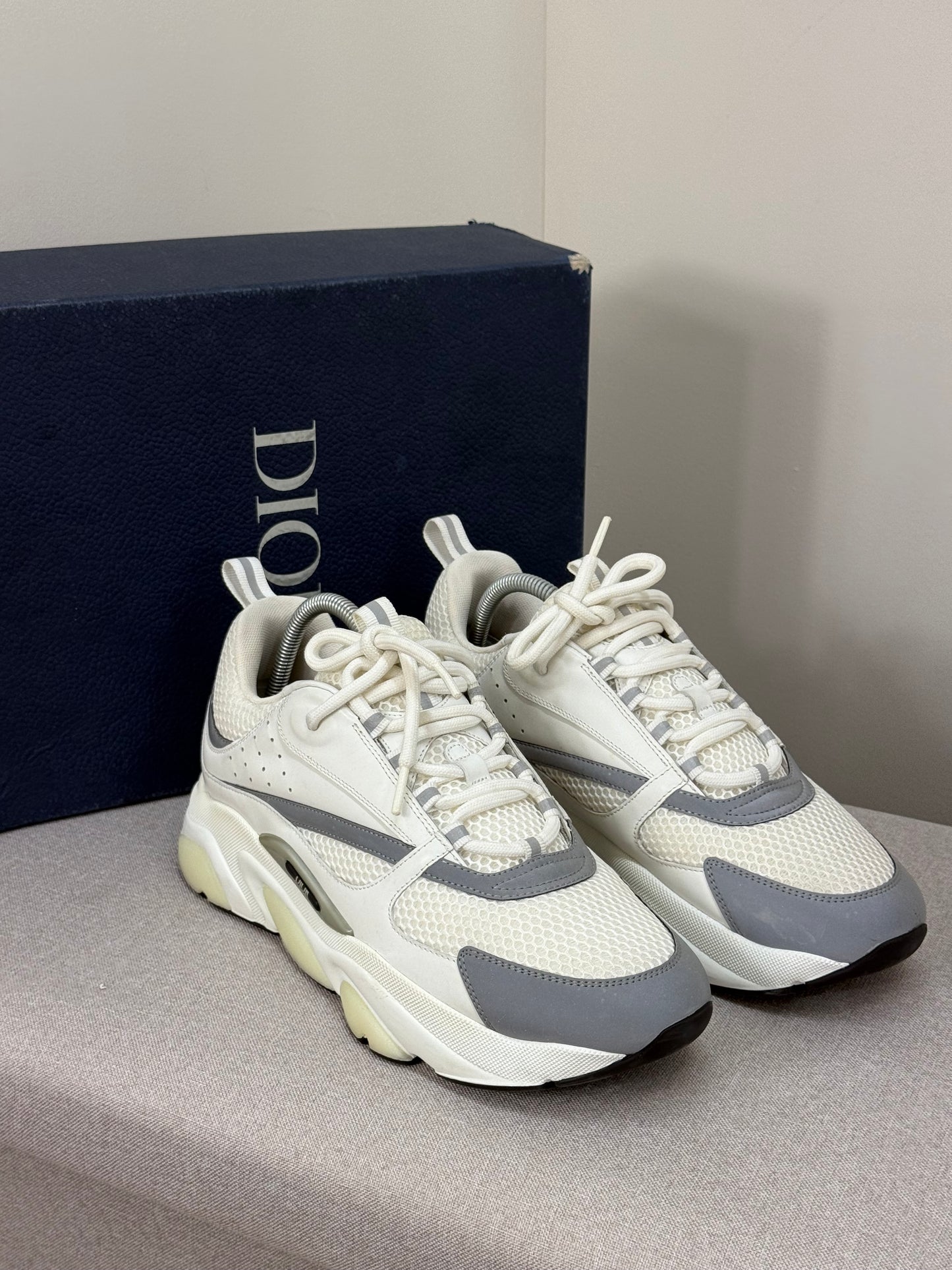 DIOR White B22 Trainers- UK 10