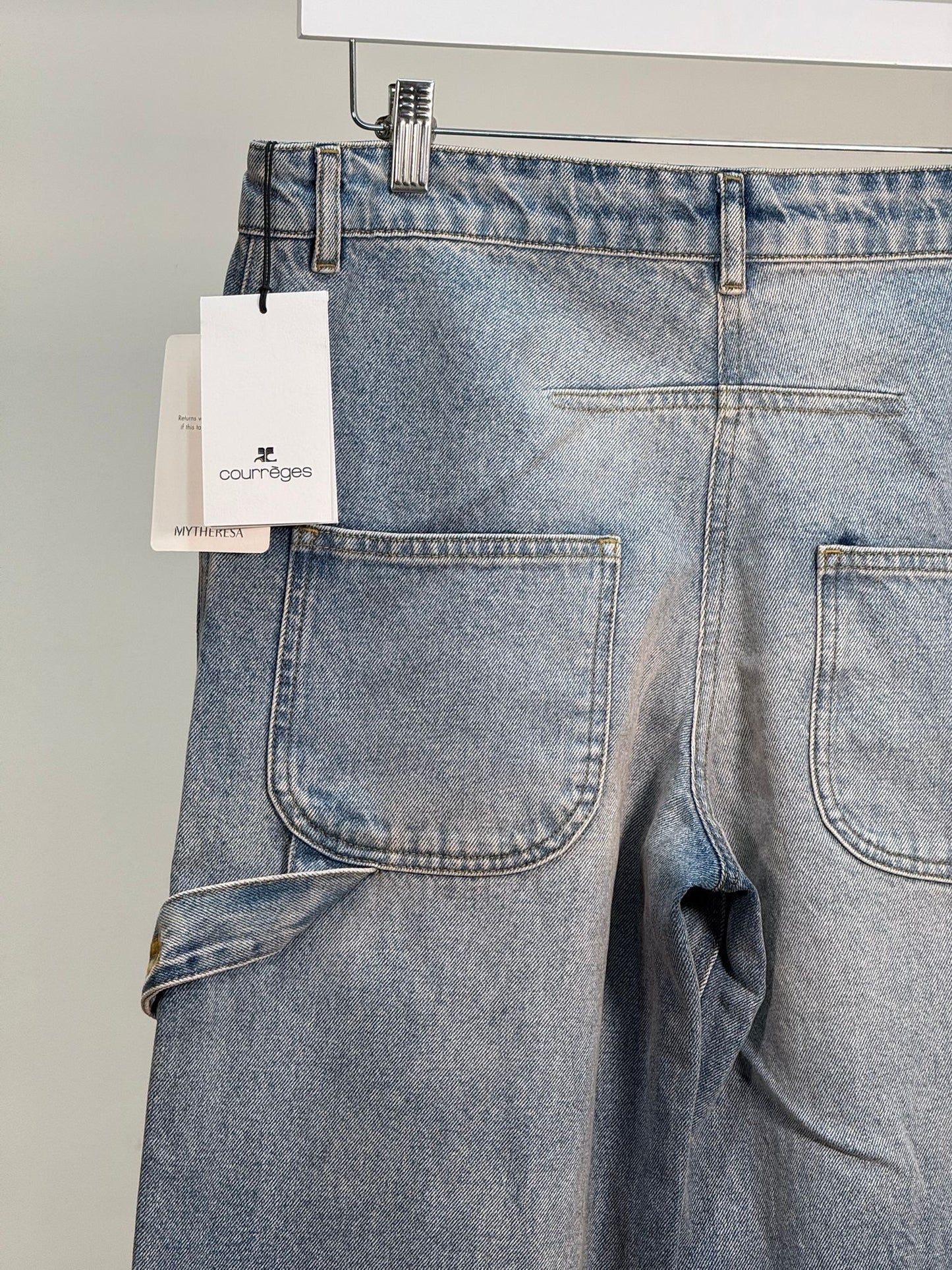 Courrégès Blue Denim Flared Jeans - Brand New In Tags 26