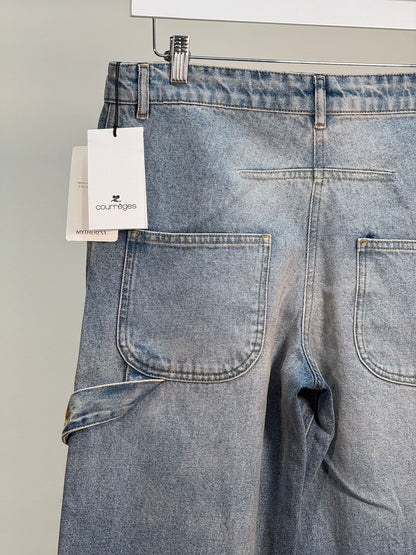 Courrégès Blue Denim Flared Jeans - Brand New In Tags 26