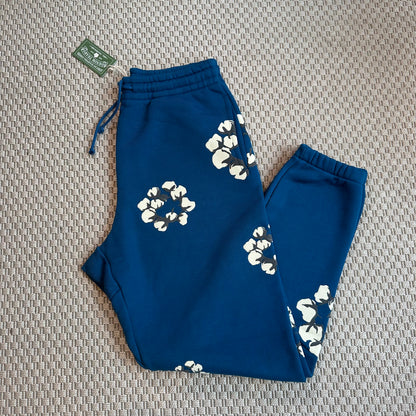 Denim Tears Navy Monochrome Wreath Tracksuit Bottoms – New In Tags Medium