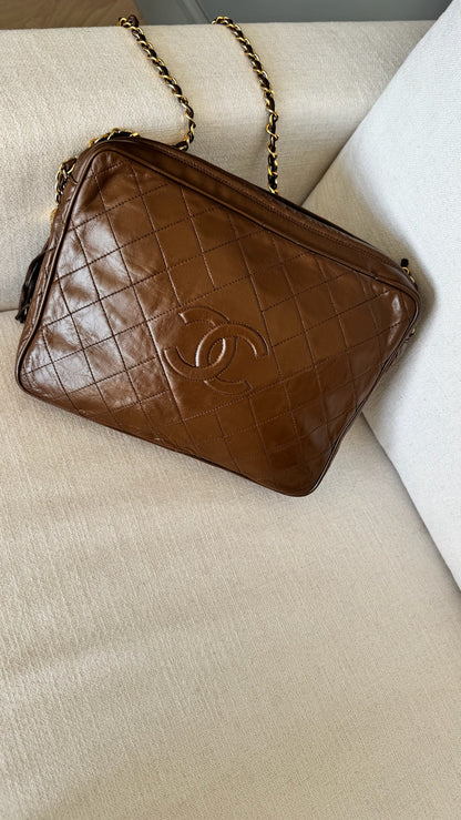 Chanel Vintage Chanel Lambskin Large Camera Bag