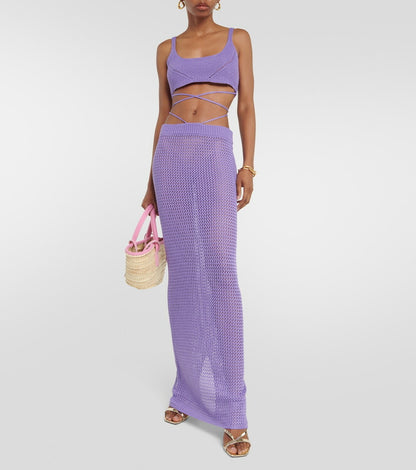 Bananhot Purple Holt Skirt & Bralette Set  -UK 8