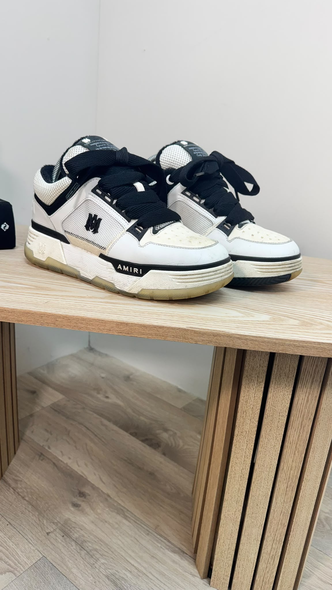 Amiri MA-1 White & Black Low Trainers – EU 40
