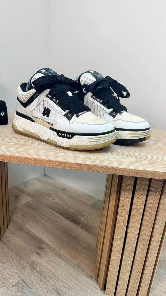 Amiri MA-1 White & Black Low Trainers – EU 40