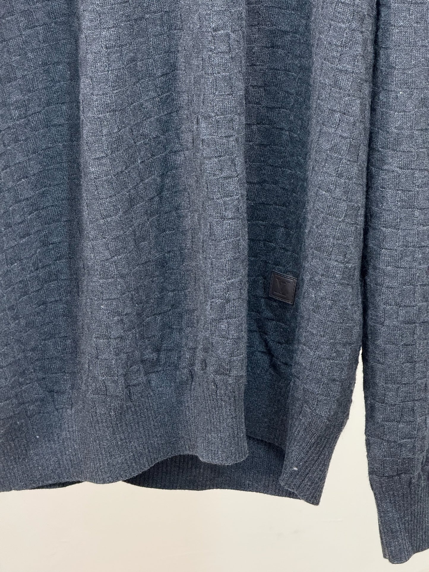 Louis Vuitton Grey Damier Print Jumper - 4XL
