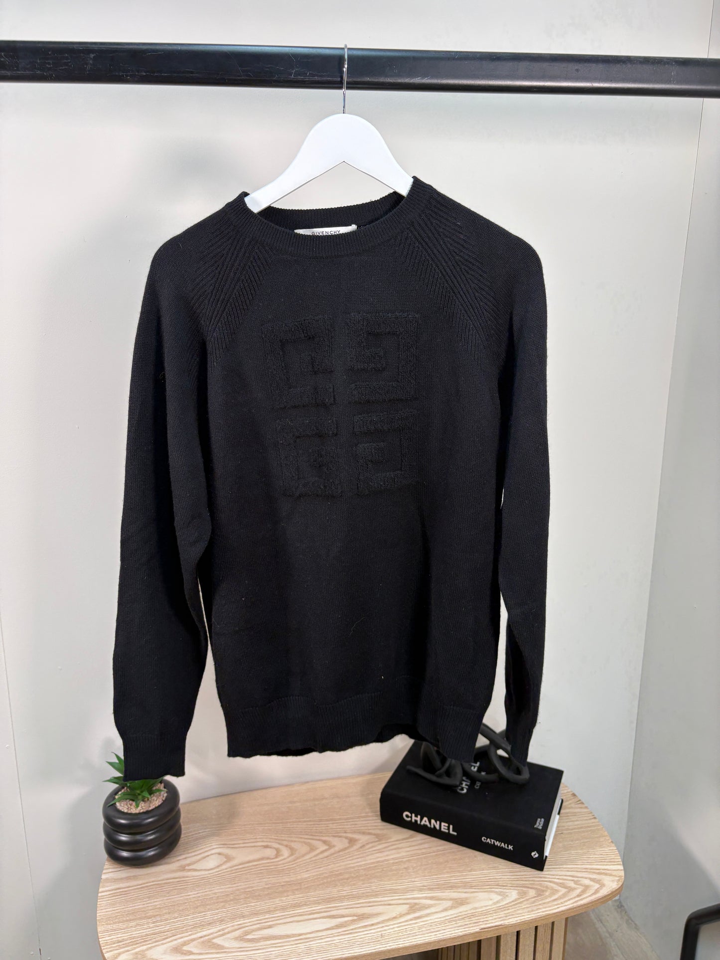 Givenchy Black 4G Logo Jumper –XS