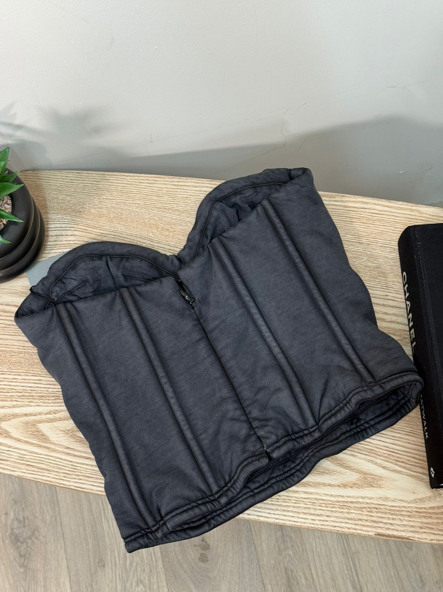 Balenciaga Washed Black Corset - Size 28/XS