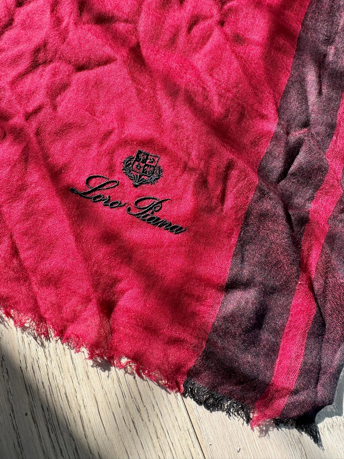 Loro Piana Pink Purple Cashmere/Silk Scarf New In Tags