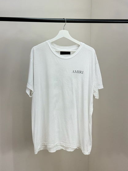 Amiri White Green Bandana Tree T-Shirt - 38/M