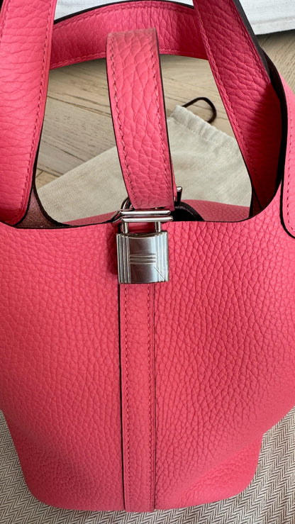 Hermès Pink Clements Picotin lock bag
